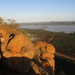 Gaborone dam View from Kgale hill